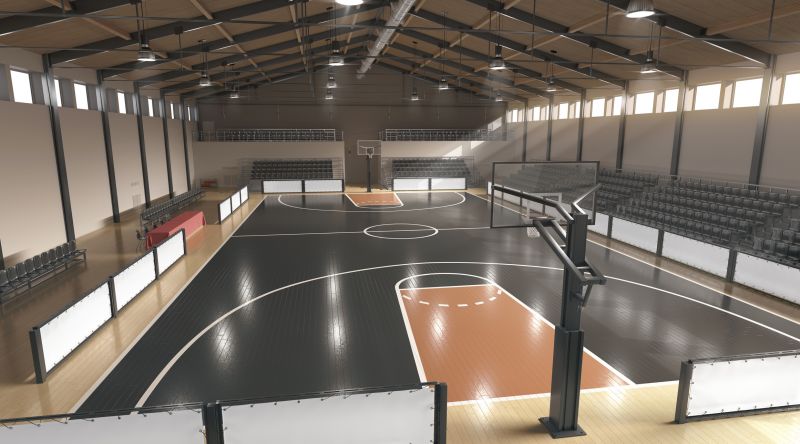 Products For Basketball Court Installation Service in use